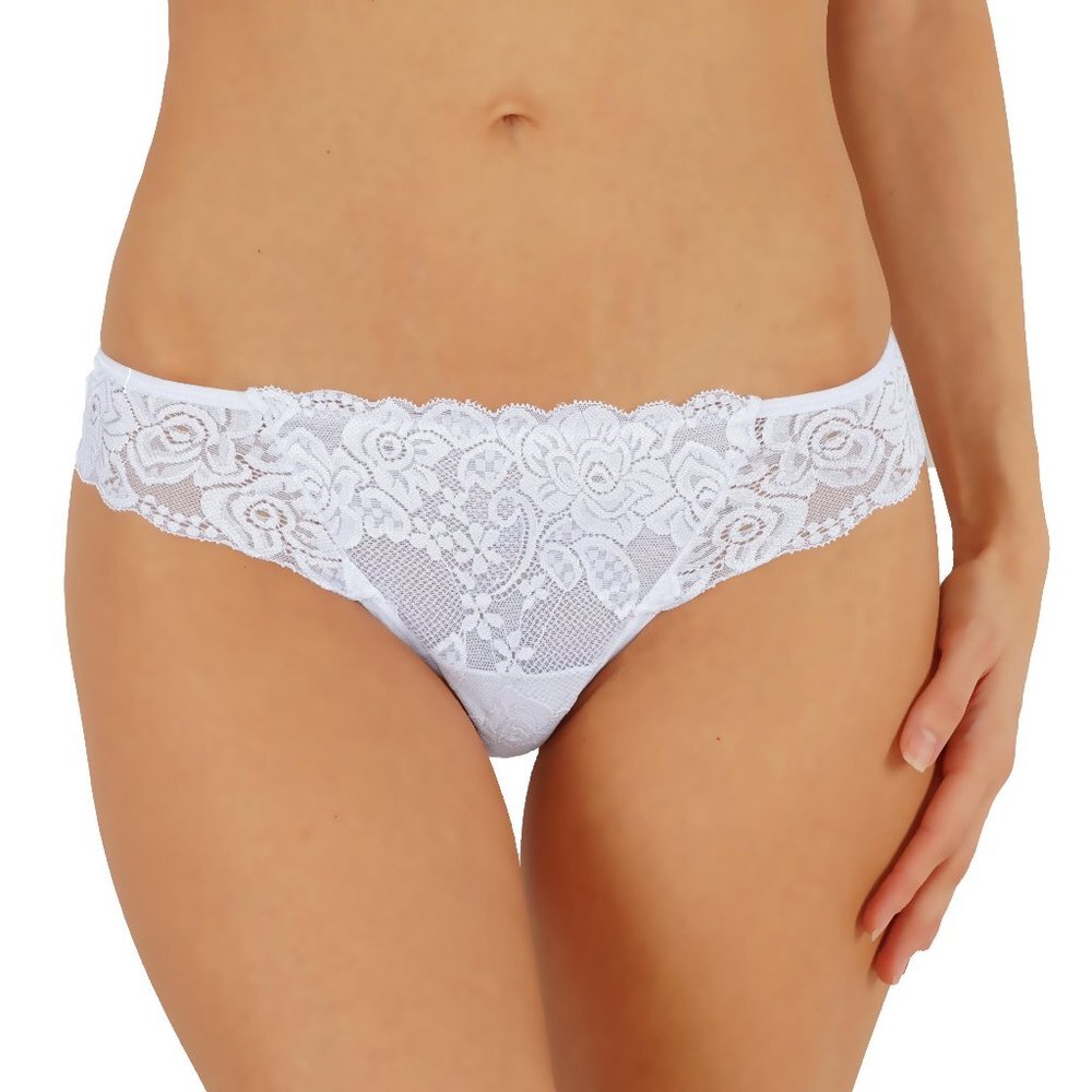 Premium Lace Panties Cheeky Bundle No show hipster Lase trim Thong - Picture 1 of 3